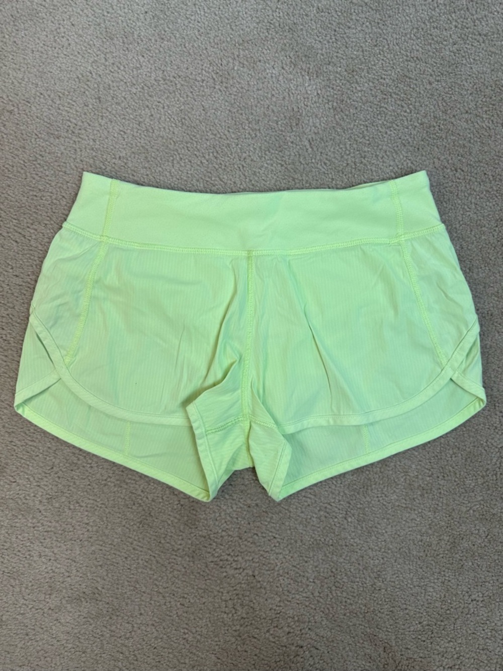 Ivivva Speedy Shorts w Liner Girls 14 Bright Yellow/Green  Activewear